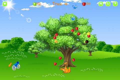 Neverfull Pouch : endless shooting of colorful apples and birds - free casual games for kids by top fun screenshot 2