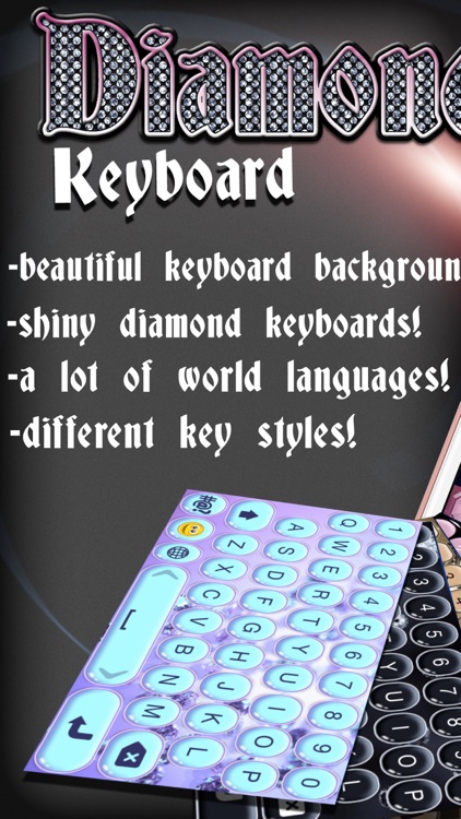 Diamond Keyboard Themes – Luxury Keyboards with New Emoji.s, Backgrounds and Fonts