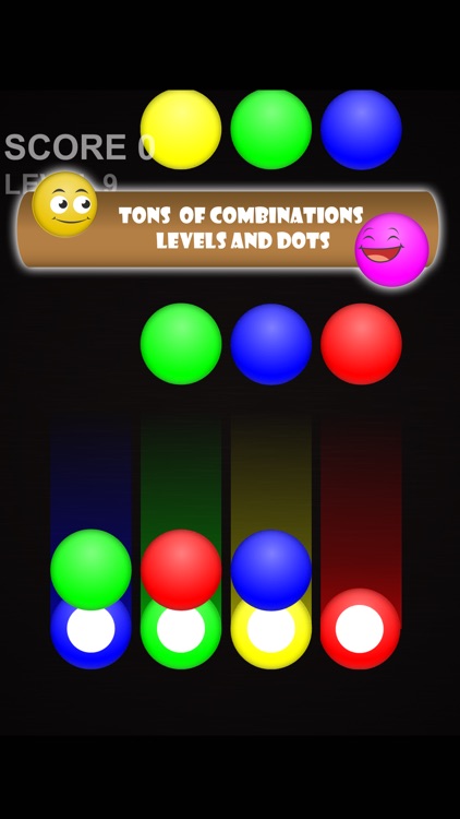 Color Swipe Dots - Switch the circle color to match the dot colors, addictive free puzzle game with tons of levels and styles