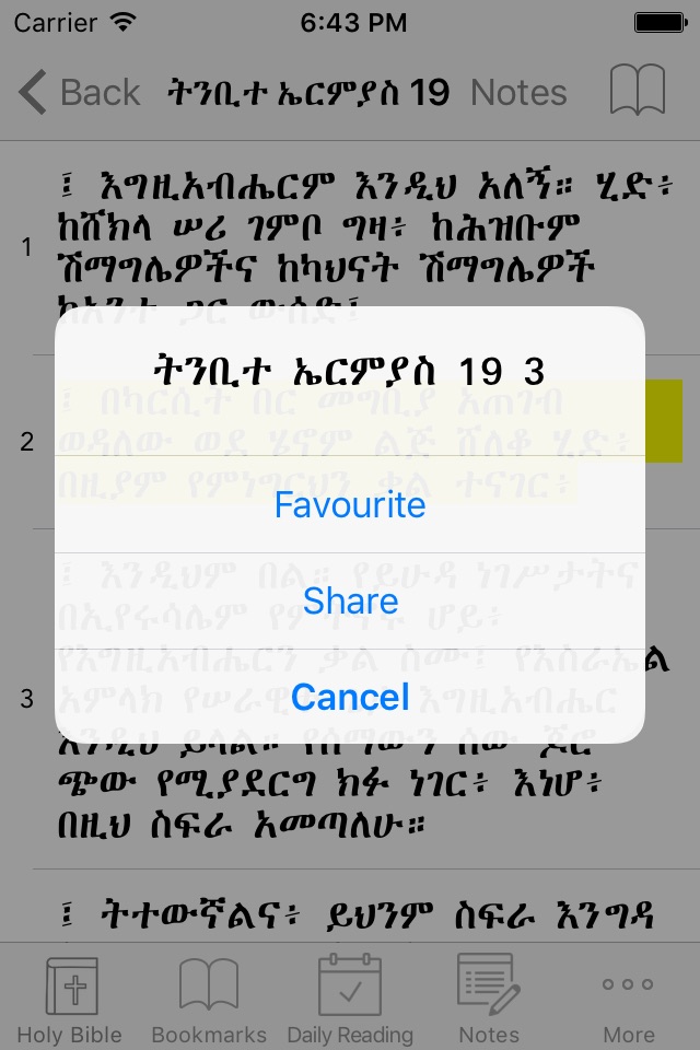 Amharic Bible: Easy to use Bible app in Amharic for daily offline bible book reading screenshot 4