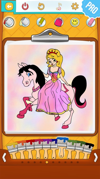 Princess Coloring Games for Kids - Colouring Book for Girls PRO