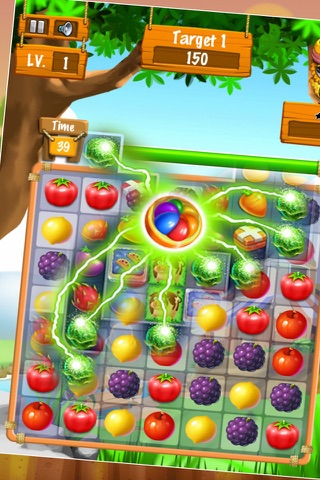 Crazy Fruits Garden - Match 3 screenshot 3