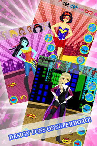 Superhero Power Girl Fashion Dress Up - Super magic dressing makeover (Marvel Edition) screenshot 3