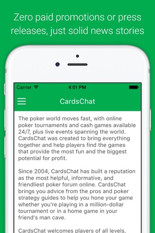 CardsChat Poker News screenshot 4