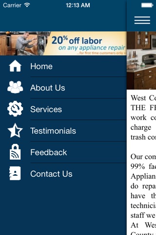 Westcoast Appliance Repair screenshot 2