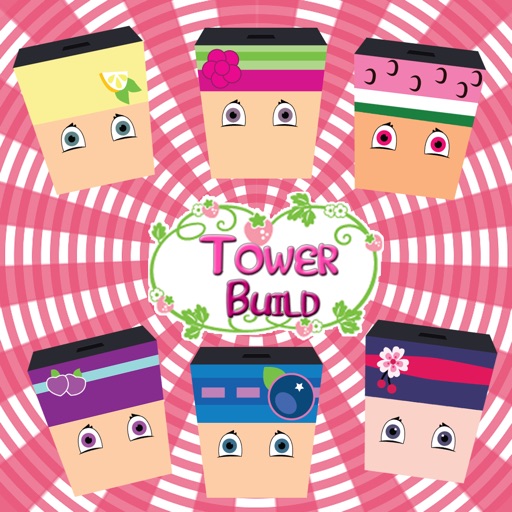 Build a Tower Blocks Stack Straight Learning Game For Kids Strawberry Girls Gang Edition icon
