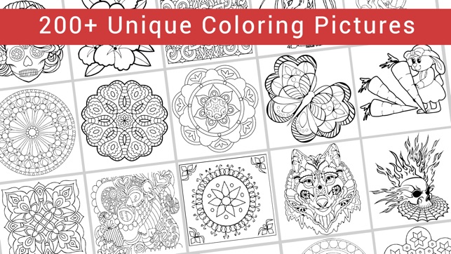 Colorapy: Private Coloring Book for Adults and Kids - Free(圖2)-速報App