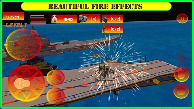 Gunship Helicopter Navy Battle – Battleship in the Pacific O(圖4)-速報App