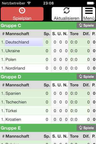 Euro Soccer Fixtures screenshot 2