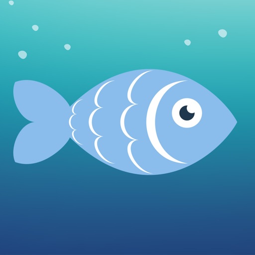 Cute Fish in Water Icon