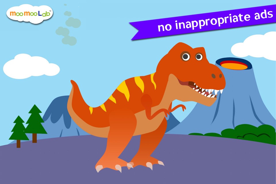 Dinosaur Sounds, Puzzles and Activities for Toddler and Preschool Kids by Moo Moo Lab screenshot 2