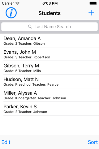 Student Information Tracker screenshot 2