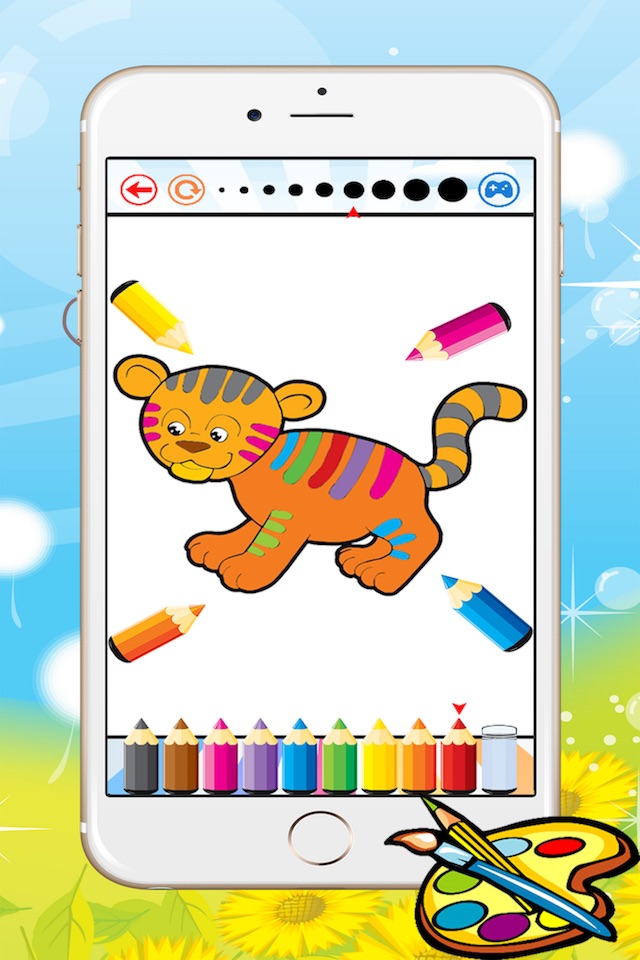 Animal Coloring Book - Drawing for kid free game, Paint and color games HD for good kid screenshot 3