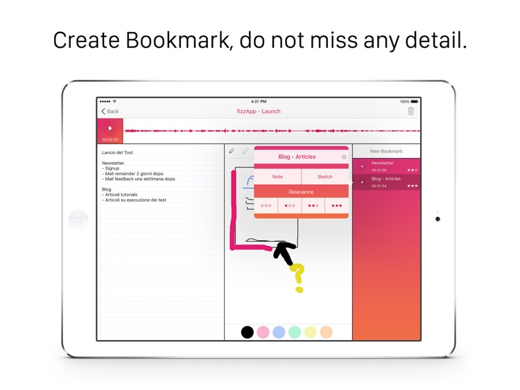 Meting - Audio Recorder, Text and Draw Memo