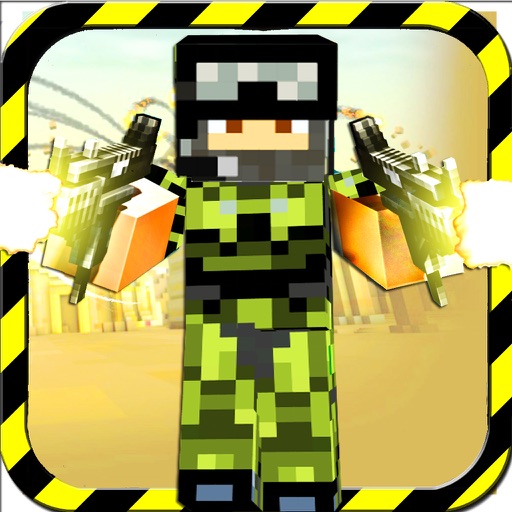 Block City Mine Robbers Sniper -  Mini Prison Escape Shooting Game icon