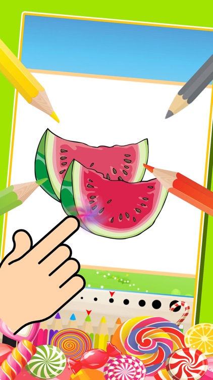 Food Coloring Book Kids Painting Free Printable Coloring Pages screenshot-3