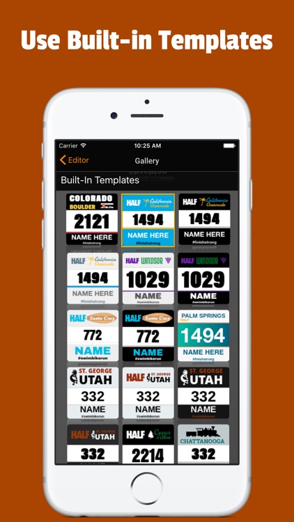 MyTriBib (Free Edition) - Create and customize beautiful race bibs for sharing on social media.