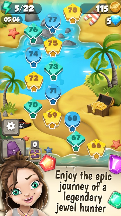 Jewel Mystery Deluxe Match 3: Find the Lost Diamond in the Crazy Color.s Adventure Mania