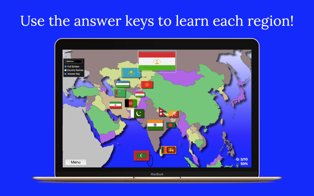Asia Map Quiz Edu Edition(圖4)-速報App