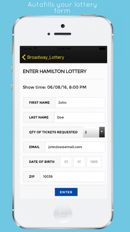 Broadway Lottery