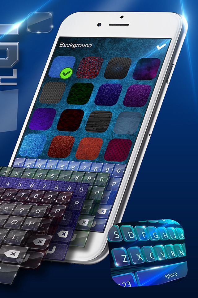 Glass Keyboard Design – Beautiful Keyboard Themes with Glassy Backgrounds and Fancy Fonts screenshot 2