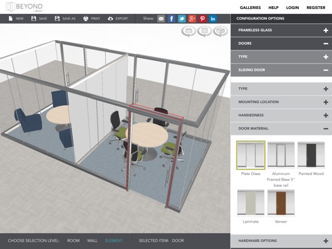 BEYOND Configurator by Allsteel. Interior Design tool that takes you BEYOND your average floor plan. screenshot 3
