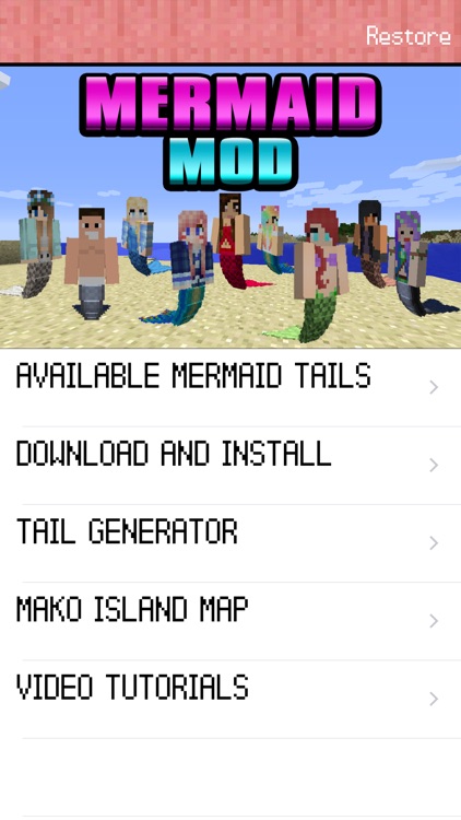 MERMAID MOD - Reality Mermaids Tail Mods (with Shark) for Minecraft Game Pocket Guide PC Edition