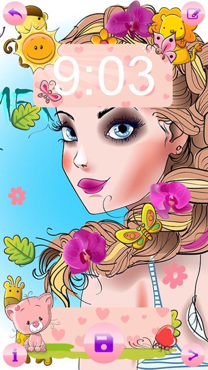 girly lock screen wallpaper iphone