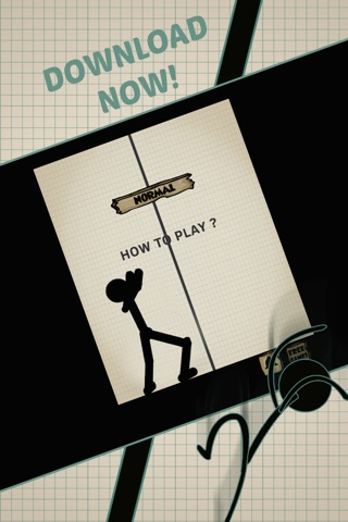 Doodle Stickman Jump n Fall: Don't Crash Off The Line screenshot 3