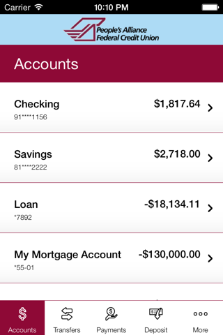 People’s Alliance FCU Mobile screenshot 3