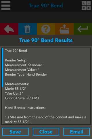 Conduit Bending Helper screenshot 3