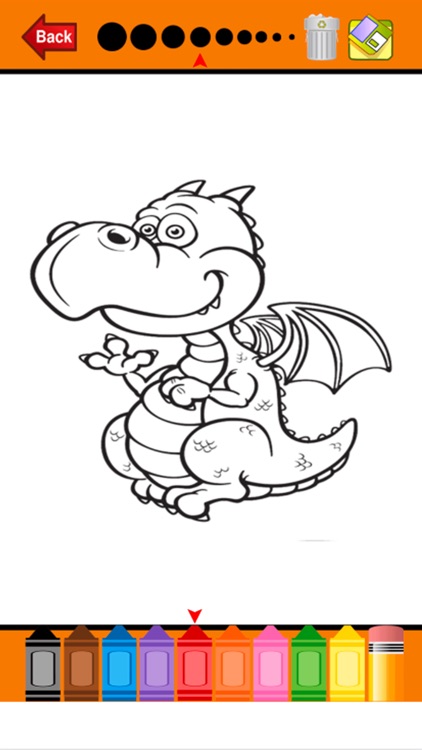 Dragon Coloring Book - Drawing Pages and Painting Educational Learning skill Games For Kid & Toddler screenshot-3