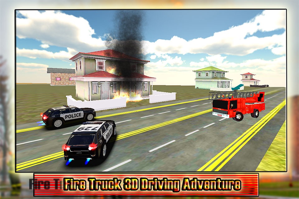 Fire Truck Driving 2016 Adventure – Real Firefighter Simulator with Emergency Parking and Fire Brigade Sirens screenshot 3
