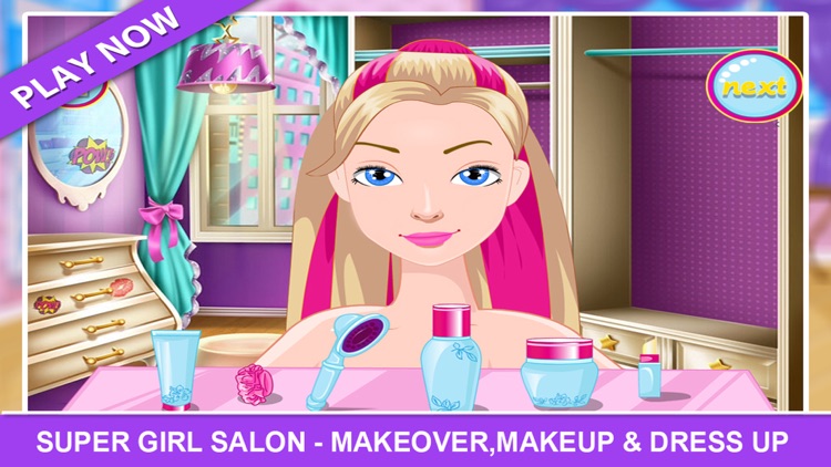 Super Girl Salon - Makeover,Makeup & Dress Up screenshot-3