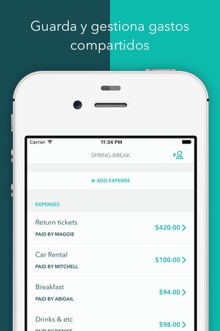 Vacation Group Expense Tracker screenshot 2