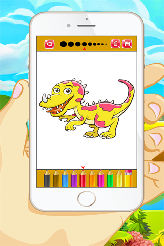 Dinosaur Coloring Book :  Educational Color and  Paint Games Free For kids and Toddlers screenshot 2