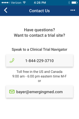 Bayer Oncology Clinical Trial Finder screenshot 4