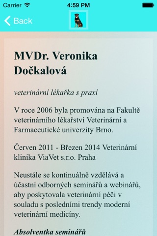 Veterina Nymburk screenshot 2