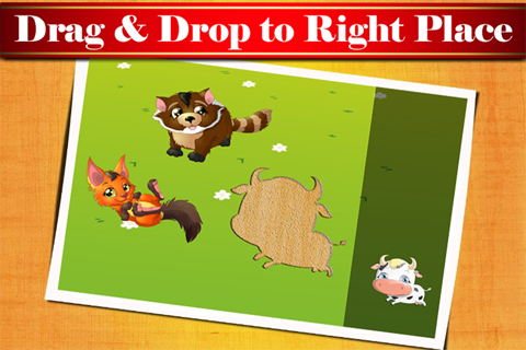 Animals Puzzles Game for Kids and Toddlers - Pet, Farm and Wild screenshot 3