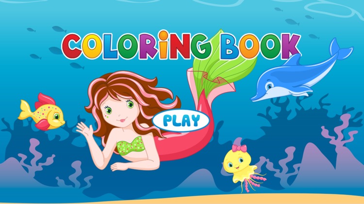 Mermaid Coloring Book - Painting Game for Kids