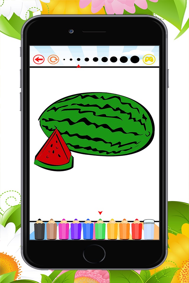 The Fruit Coloring Book for Children: Learn to Color an apple, banana, orange and more screenshot 4