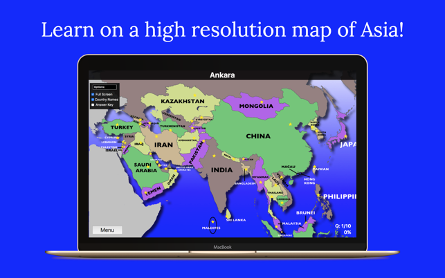 Asia Map Quiz Edu Edition(圖3)-速報App