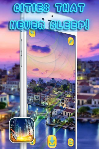 City Lights Wallpaper – Night Time Background Pictures of World Cities for Home Screen.s screenshot 2