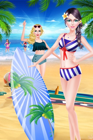 Summer Beach Party Salon - Beauty Style Makeover: SPA, Makeup & Dress Up Game for Girls screenshot 2