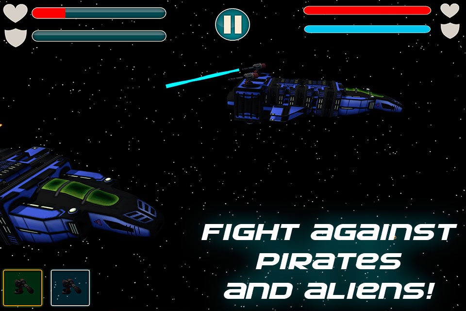 Spaceship Fighting Battle Wars 3D screenshot 2