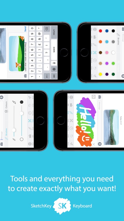 SketchKey Keyboard - Draw, doodle and scribble your messages - A Drawing Keyboard screenshot-3