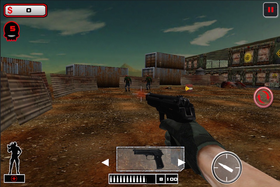 Zombie Defense Survivor. The Frontline Z in Army Doom Commando War screenshot 2