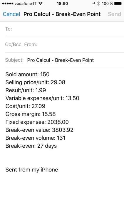 Pro Calcul - Break-Even Point screenshot-3