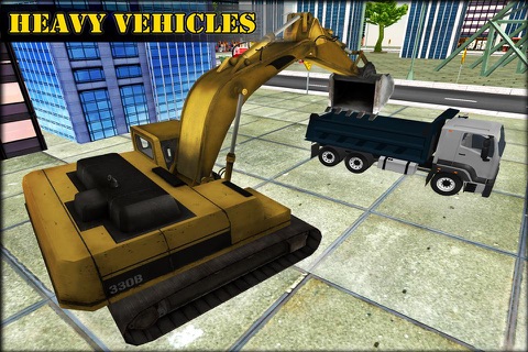 Sand Excavator Crane Sim 3D - Real Construction Truck Driver Challenge screenshot 2