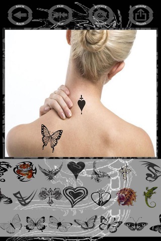 Tattoo stickers photo editor screenshot 4